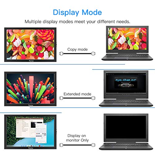Portable Monitor 15.6 Inch 1920x1080 Gaming Monitor Display for Laptop Computer PS3 PS4 Xbox HDMI Computer Display Dual Monitor with Speaker,Prechen