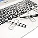 MXRS Pen Clips Silver,70mm-20mm Stainless Steel Pencile Holder for Notebook,Journals,Paper,Clipboard,Pictures-Fits Almost Any Pen Size 10 Pack