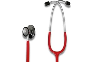 HCS MEDICAL SOLUTIONS HCS Stethoscope, Classic Lightweight - Medical Grade, Dual Head Stethoscopes for Nurses, Students, Home - 22 inch Tubing (Red)