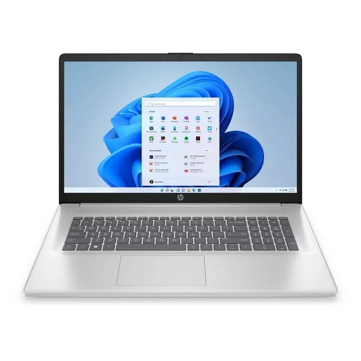 HP 17-CN000 Laptop 2023 17.3” HD+ 1600 x 900 Display Touchscrenn, Intel Pentium Silver N5030, 4-core, Intel UHD Graphics, 32GB DDR4, 1TB SSD, Wi-Fi 5, Bluetooth 5, 720p HD Camera, Windows 10 Pro