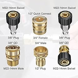 POHIR Pressure Washer Adapter Set 8 Pack, 2