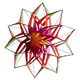 Besra Large Single Line Lotus Flower Box Kite 55inch 3D Diamond Kite with Flying Tools Outdoor Fun Sports for Kids & Adults (55inch)