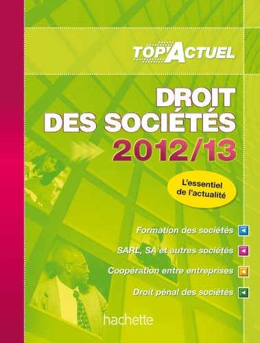 Droit des sociétés 2012-13