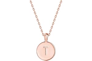 PAVOI 14K Gold Plated Letter Necklace for Women | Gold Initial Necklace