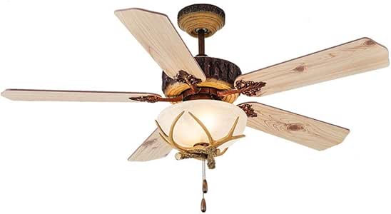 DDCJQ Ventiladores de Techo con iluminación de la lámpara del