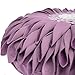 JWH Light Purple Flower Throw Pillow Cover Aesthetic Decorative Sunflower Accent Pillow Case Round Cushion Handmade Pillowcase Bed Couch Bedroom with Insert 12 Inch Lilac