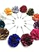 Unibuy Men's Lapel Pin Set with Handmade Flower Boutonniere For Suit (Gift Box Of 12)