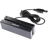 ETEKJOY USB 3-Track Magnetic Stripe Card Reader POS Credit Card Reader Swiper MagStripe Swipe Card Reader ET-MSR90