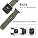 For Apple Watch Band,ViCRiOR 42mm Woven Nylon NATO iWatch Band Replacement Strap with Adapters for Apple Watch 42mm Series 3, Series 2 and Series 1,Navy Green