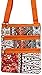 World Traveler Orange Boho Patchwork Small Hipster Cross-Body Bag