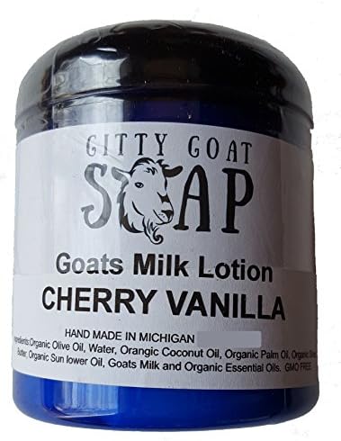 Gitty Goats Milk Lotion, 8oz, Cherry Vanilla