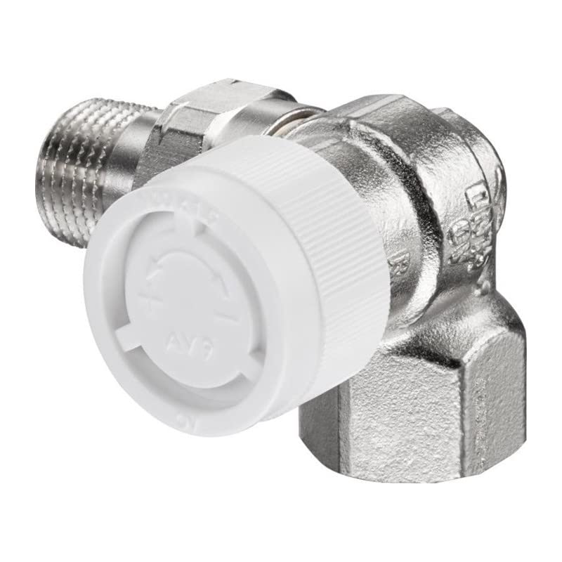 Oventrop Thermostatic Valve Series AV 9 DN 15 PN 10 Right Angle Valve Base