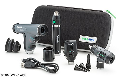 Welch Allyn Premium Diagnostic Set feat. Coaxial Ophthalmoscope, PanOptic Ophthalmoscope, MacroView Otoscope and Lithium Ion Rechargeable Handle