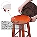 baibu Bar Stool Cushions, Super Breathable Round Bar Stool Cover Seat Cushion Brown 12