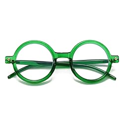 Gleyemor Retro Round Blue Light Glasses for Men