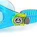 Aqua Sphere Seal Kid2 Swim Mask with Blue Lens (Aqua/Blue) - UV Protection Anti-Fog Swim Goggles for Kids