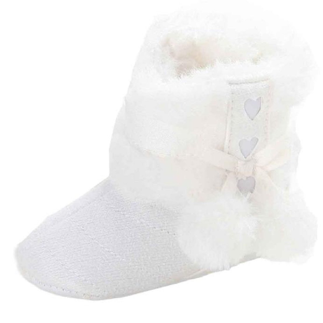 Rcool Baby Grils Booties Fashion Furry Ball Bowknot Soft ...