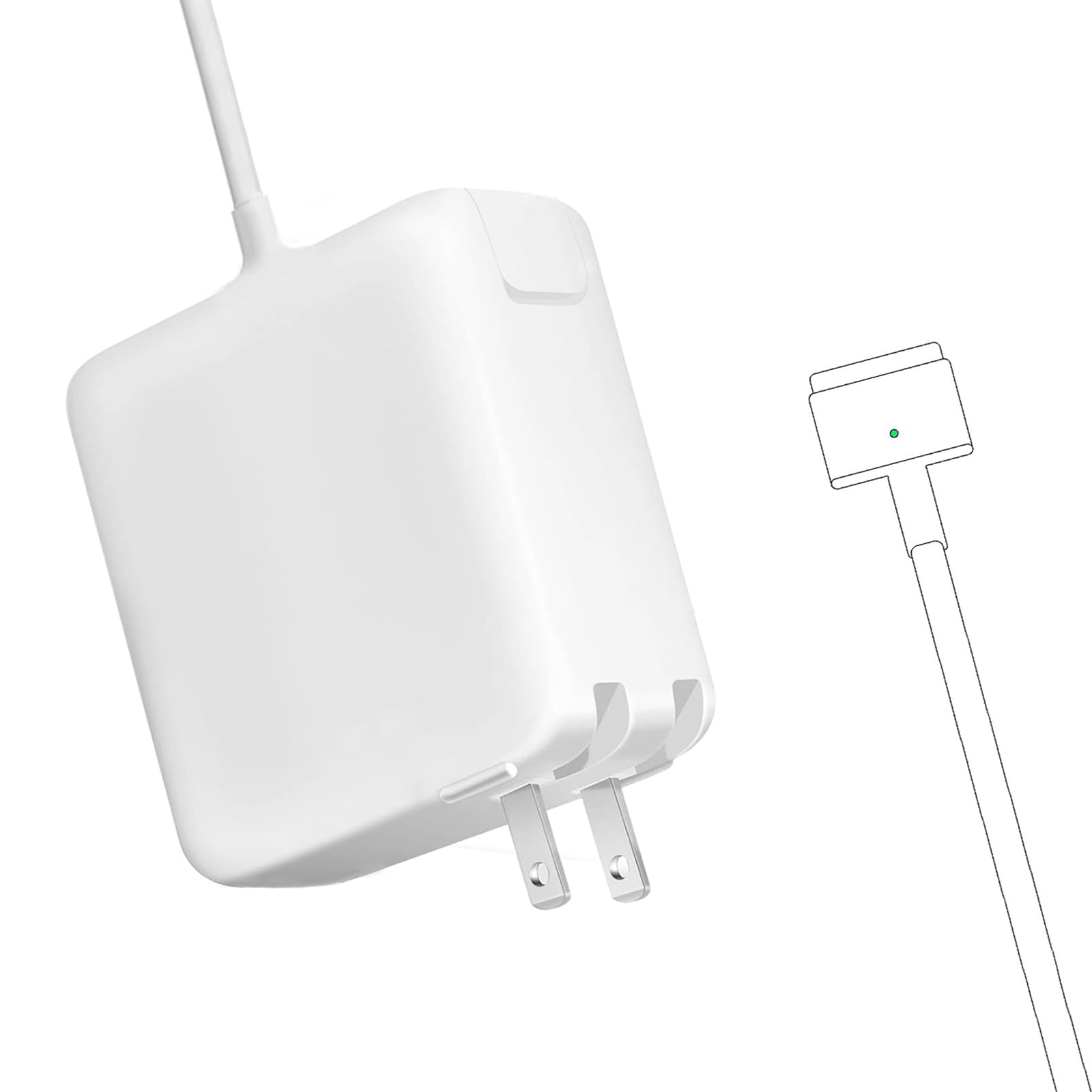 Mac Book Pro Charger - 85W Mag 2 Power Adapter,Compatible with Mac Book Pro 13 & 15 & 17 inch (Between 2012-2017)