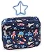 Keeli Kids Lunch Box Insulated Outer Space Rocketships Lunch Cooler Bag Lunchbox Reusable School Lunchbag Toddler Boys & Girls with Sandwich Cutter in Blue Outerspace