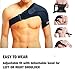 Adjustable Shoulder Brace With Pressure Pads for Men & Women + Hot Cold Reusable Pack + Bag | Compression Strap Sleeve, Neoprene Support for Rotator Cuff, Dislocated AC Joint, Frozen Pain, Tendinitis
