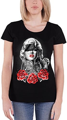 Marylin Monroe T Shirt Pain new Official Womens Junior Fit Black