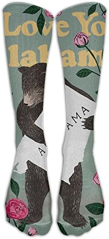 I Love You Alabama Rose Tube Socks Casual Cotton Tance
