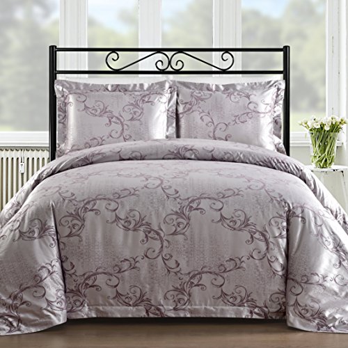 Comfy Bedding Silk Feel Cotton Blend 450 TC 3Piece Duvet Cover Set