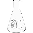 Erlenmeyer Flask, 50mL - Borosilicate Glass - Narrow Neck Flasks, Conical Flasks, Glass Flasks - Eisco Labs