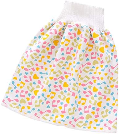 Cousannory 1枚入 おねしょ スカート おねしょ対策ケット 腹巻付 防水 通気 ゴム調節可能 漏れ防止 おねしょケット 寝冷え対策 幼児 ベビー 男の子 女の子 夜尿対策 赤ちゃん 可愛い おむつ 着脱簡単 洗える スカートタイプ