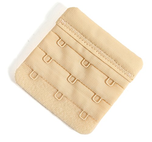 Bra Extender 3 Hook Women Bra Straps Extenders Pack of 3 Soft Comfortable, 2.4" x 2.3"