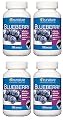TruNature Blueberry Standardized Extract 1000 mg - 4 Bottles, 200 Softgels Each