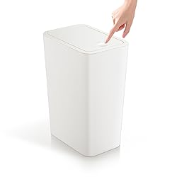TIPGO Bathroom Trash Can with Lid, 4 Gallon / 15