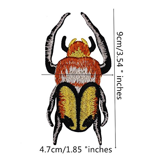 1set/6PC Beetle Butterfly Insects Embroidery Applique Badge Patches Sewing for Bags Dress T-shirt Decorated Apparel Accessories TH887 (insect mix6pc) - Thumbnail 6
