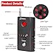Bug Detector, RF Anti-Spy Wireless Detector,Hidden Camera Pinhole Laser Lens GSM Device Finder,Full-Range All-Round Portable Detector for Eavesdropping, Candid Video, GPS Tracker Laser by JONYJ