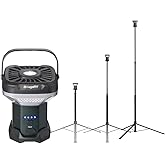 BougeRV Telescoping Camping Light, 3200 Lumen Outdoor Lantern, 8000mAh LED Lantern, 7.55 Feet Tall, 90-Hour Runtime, Rechargeable Tent Lamp for Camping, Emergency, Hiking, Outdoor(Model: CL03)