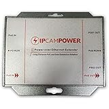 IPCamPower POE Powered 2 Port Switch & Network Cat5 Cat6 Midspan Cable Range Extender Passthrough Repeater for IP Cameras