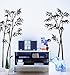 HPG 1 X Hotportgift Bamboo Mural Home Decor Decals Decorative Removable Craft Art Wall Stickers Black, OneSize