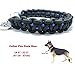 Olivery Heavy Duty Dog Martingale Braided Collar with Solid Hand Crafted Leash (Blue, Large)