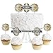 Big Dot of Happiness Roaring 20's - Dessert Cupcake Toppers - 1920s Art Deco Jazz Party Clear Treat Picks - Set of 24