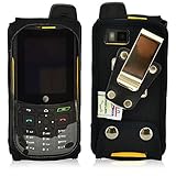 Turtleback Sonim XP6 Heavy Duty Fitted Phone Case - Made in USA (Black Nylon / Rotating Metal Clip)