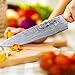 8-Inch Carbon Steel Chef Knife with NATURAL Wood Handle - by SHARP MONSTER