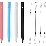 cimetech 4.5 Inch Replacement Stylus Drawing Pen with Elastic Ropes for Kids Drawing Pads LCD Writing Tablet (4 Pack)
