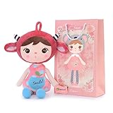 Me Too JIBAO Stuffed Red Sheep Girl Baby Dolls Plush Toys 18 Inches