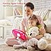 Kids Tablet 7 Android Kids Tablet for Toddlers Kids Friendly Learning Tablet with WiFi Camera Children's Tablets Android 9.0 1GB + 16GB Parental Control with Shockproof Case (Rose Red)