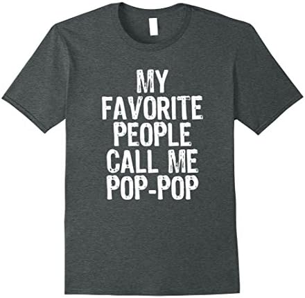 Mens My Favorite People Call Me Pop-Pop T-shirt XL Dark Heather