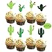 Yaaaaasss! Cactus Cupcake Toppers Fiesta West Cacti Llama Theme Birthday Party Supplies