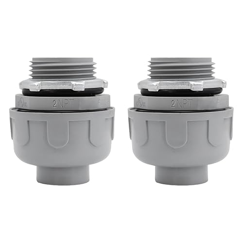 Kchl Wocloer 2 inch Liquid Tight Connector 180 Degree PVC Flexible Conduit ...