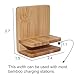 Bamboo Watch Stand for Watch Charger, Watch Stand Holder Dock Organizer for BEEBO BEABO Charging Station and More Wood Charging Stations