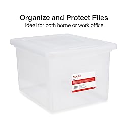 STAPLES Hanging File Folder Box, Storage Bin