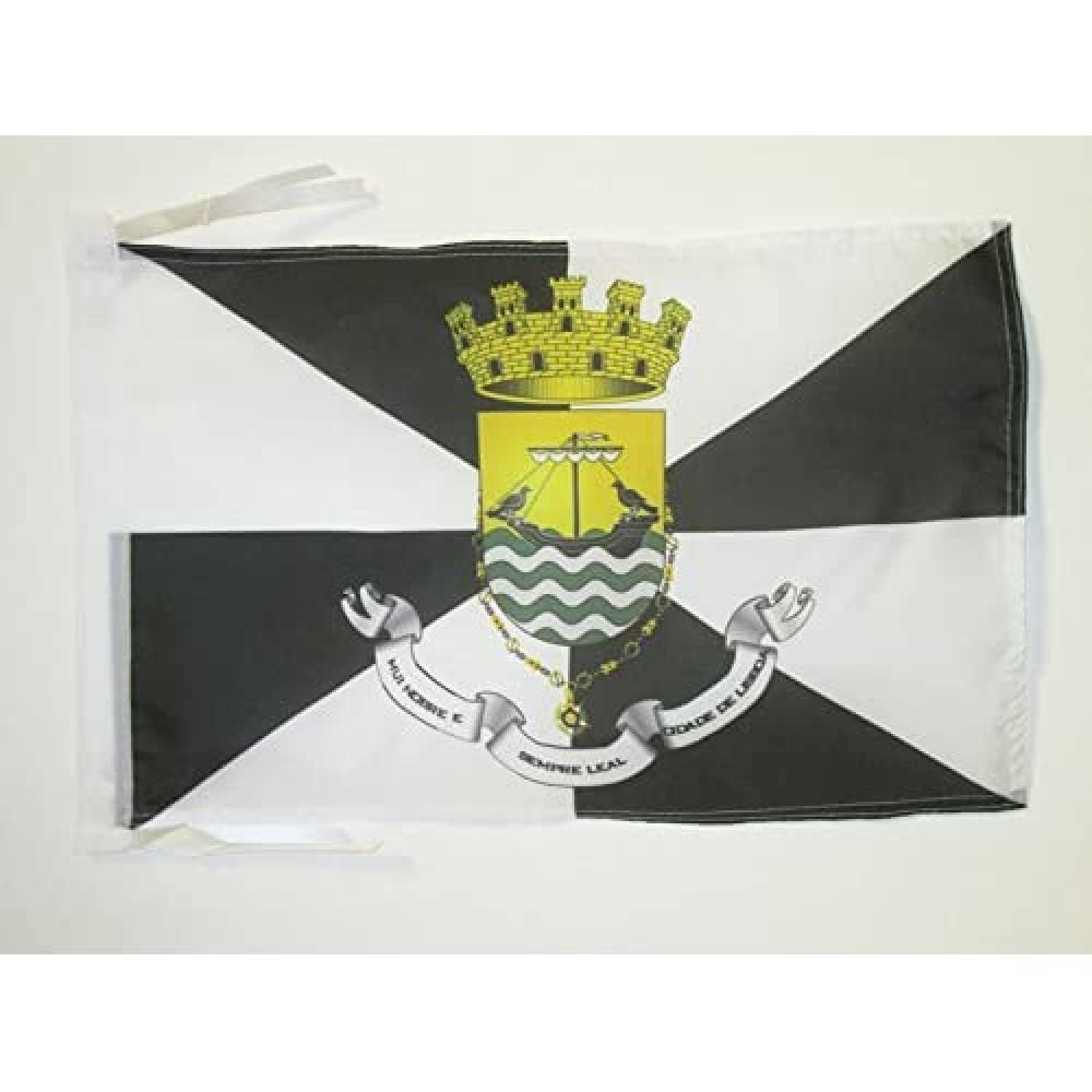 AZ FLAG - Lisbon Flag - 18'' x 12'' - 100% Polyester Lisboa Small Banner with Two Cords - Fade Resistant - Vivid Colors - 18x12 in - 45x30 Cm — image 1